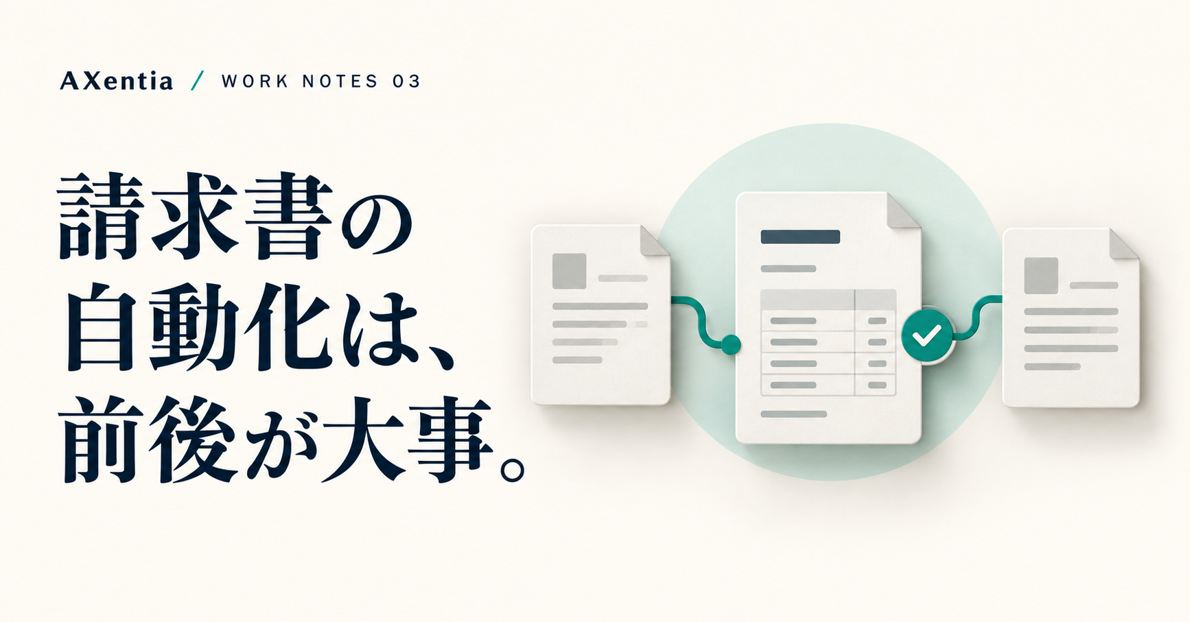 請求書の自動化は、前後が大事